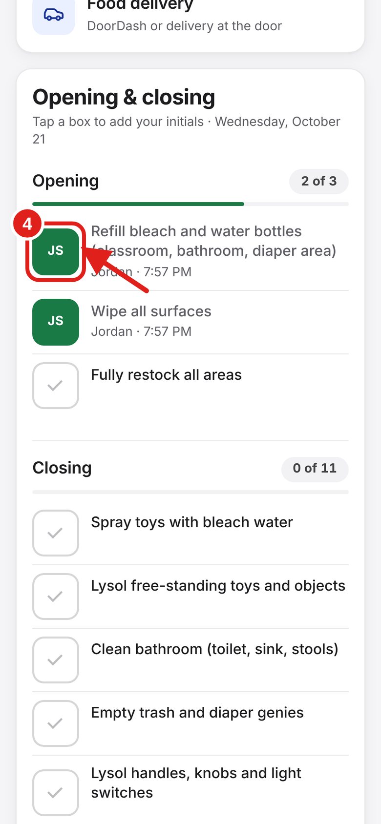 Screenshot of Lab Signal: Tapped by mistake?. Tap your own box again to clear it.
